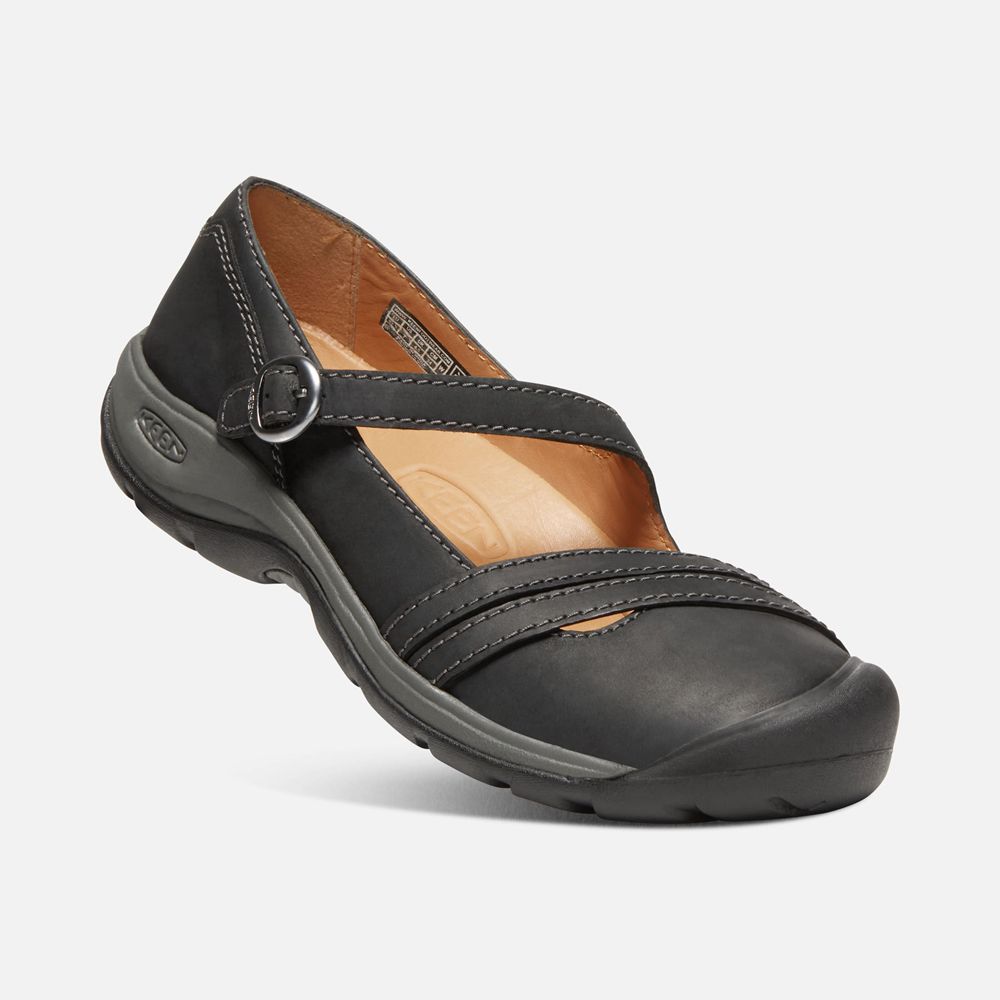 Keen Slip-On Dames Zwart - Presidio Ii Cross Strap - 23756-BTFX